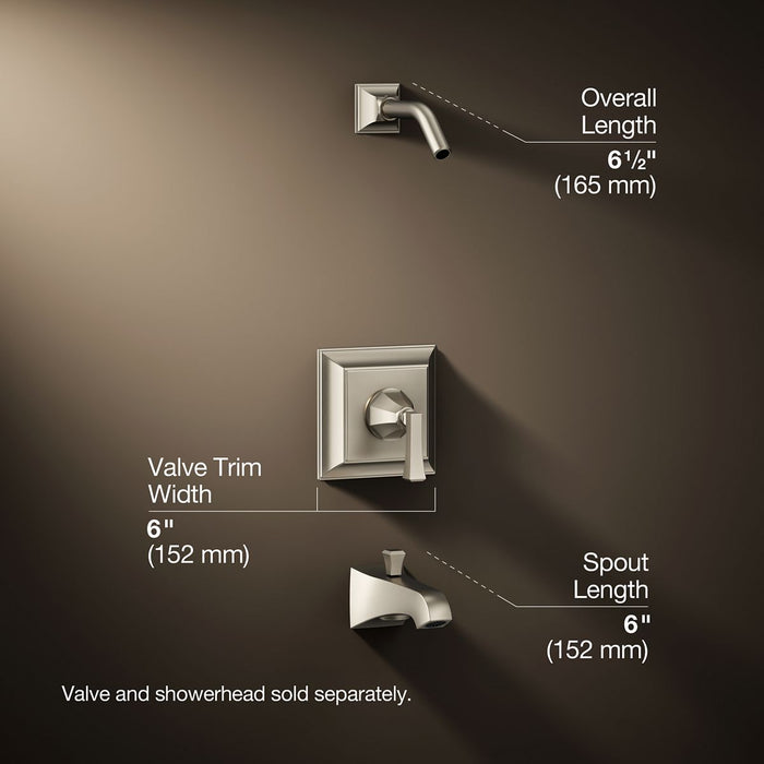 3/4 view of product with dimensions