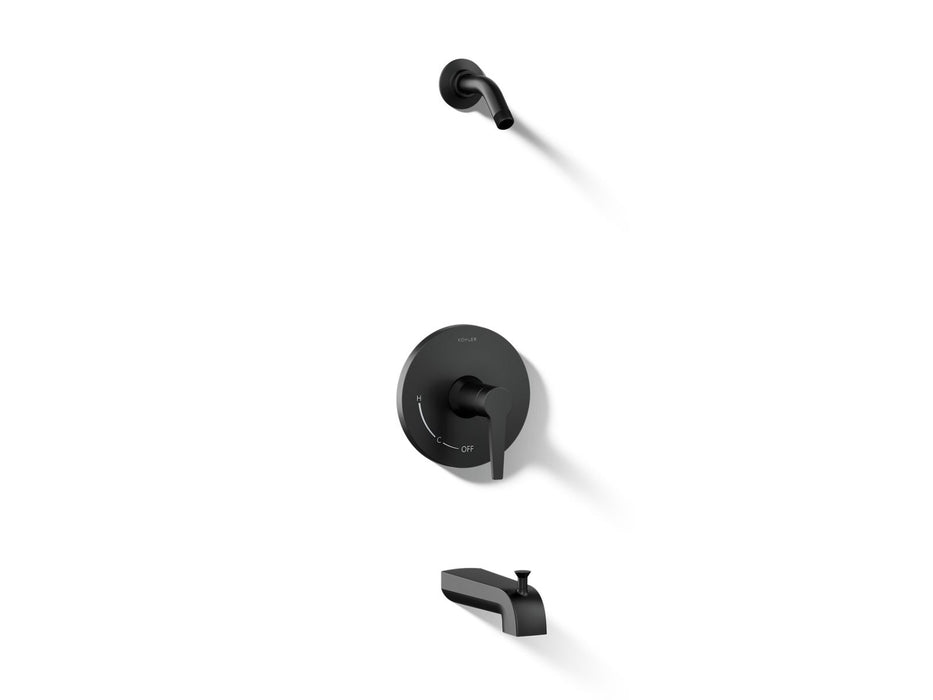 Kohler K-TLS97074-4 Pitch Rite-Temp bath and shower trim kit, without showerhead