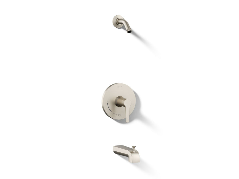 Kohler K-TLS97074-4 Pitch Rite-Temp bath and shower trim kit, without showerhead