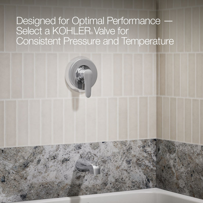 KOHLER K-TLS98007-4 July Rite-Temp bath and shower trim kit, without showerhead