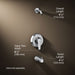 KOHLER K-TLS98007-4 July Rite-Temp bath and shower trim kit, without showerhead
