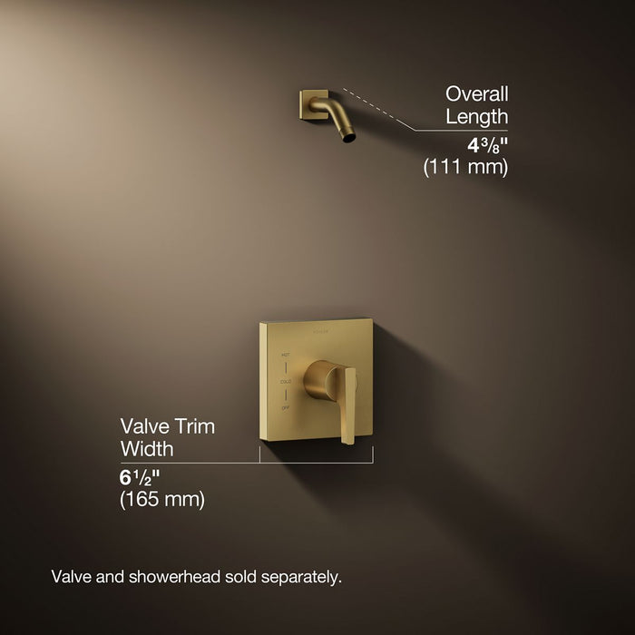 3/4 view of product with dimensions