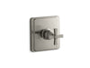 KOHLER K-TS13135-3A Pinstripe Rite-Temp valve trim with cross handle