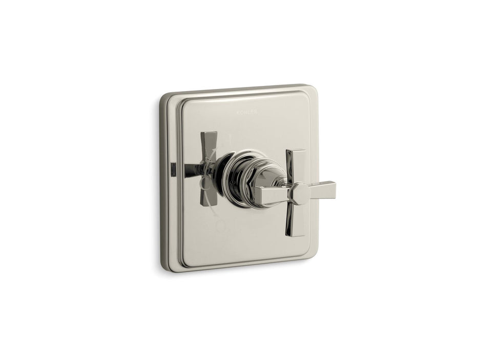 KOHLER K-TS13135-3A Pinstripe Rite-Temp valve trim with cross handle