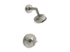 Kohler K-TS14422-3 Purist Rite-Temp shower trim kit with cross handle, 2.5 gpm