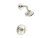 Kohler K-TS14422-3 Purist Rite-Temp shower trim kit with cross handle, 2.5 gpm