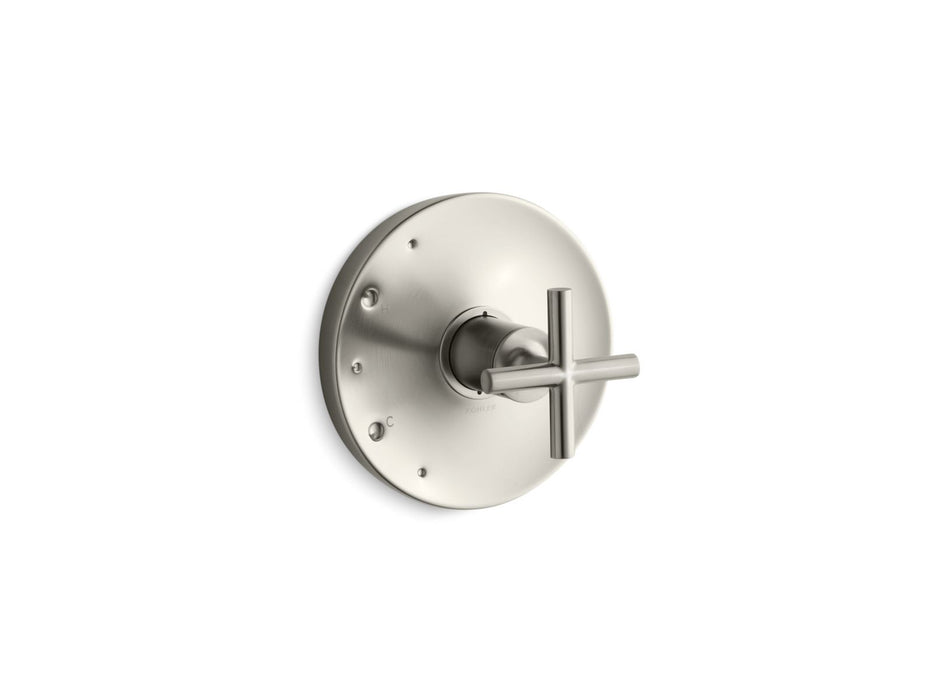 Kohler K-TS14423-3 Purist Rite-Temp valve trim with cross handle