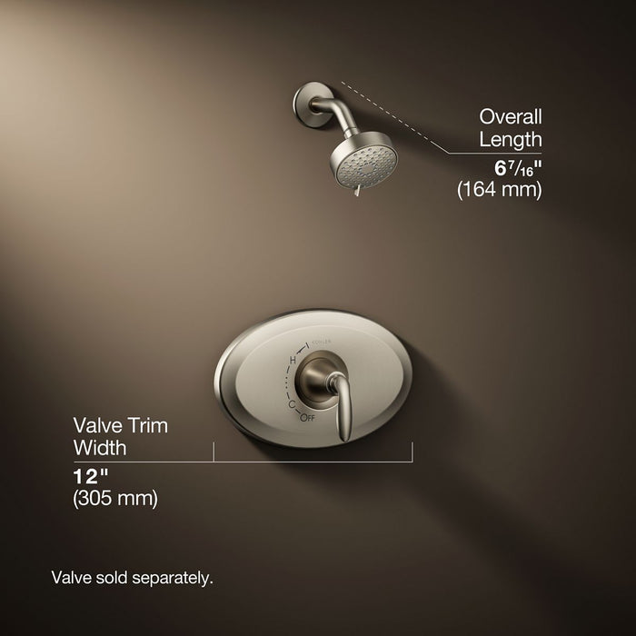 3/4 view of product with dimensions