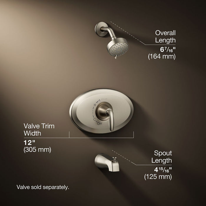 3/4 view of product with dimensions