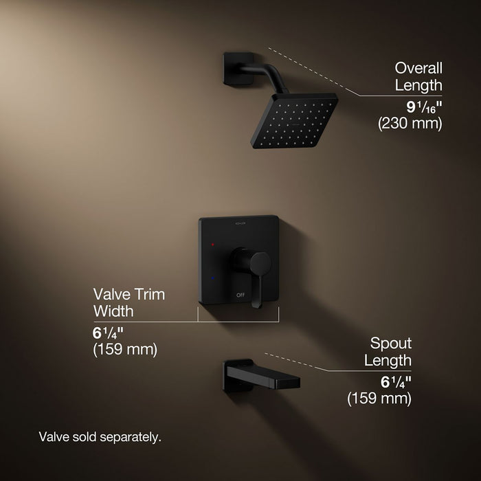 3/4 view of product with dimensions