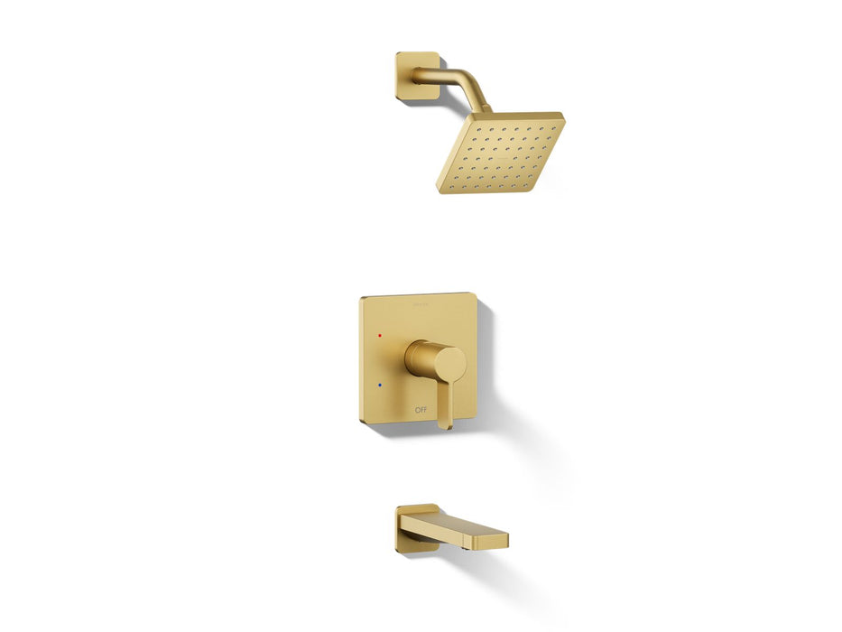 KOHLER K-TS23502-4 Parallel Rite-Temp bath and shower trim kit, 2.5 gpm
