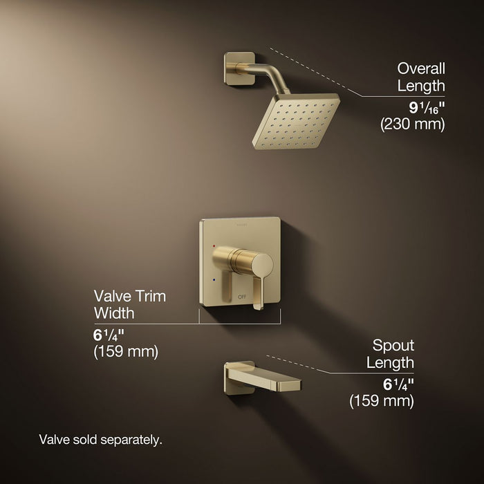 3/4 view of product with dimensions