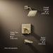 3/4 view of product with dimensions