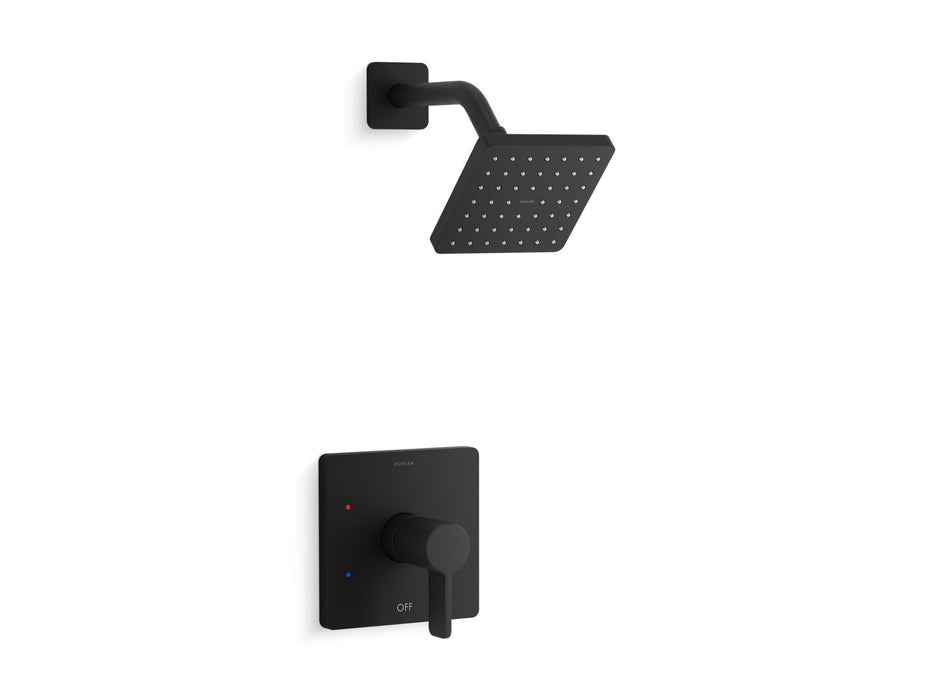 KOHLER K-TS23503-4 Parallel Rite-Temp shower trim kit, 2.5 gpm, matte black