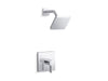 KOHLER K-TS23503-4 Parallel Rite-Temp shower trim kit, 2.5 gpm, polished chrome