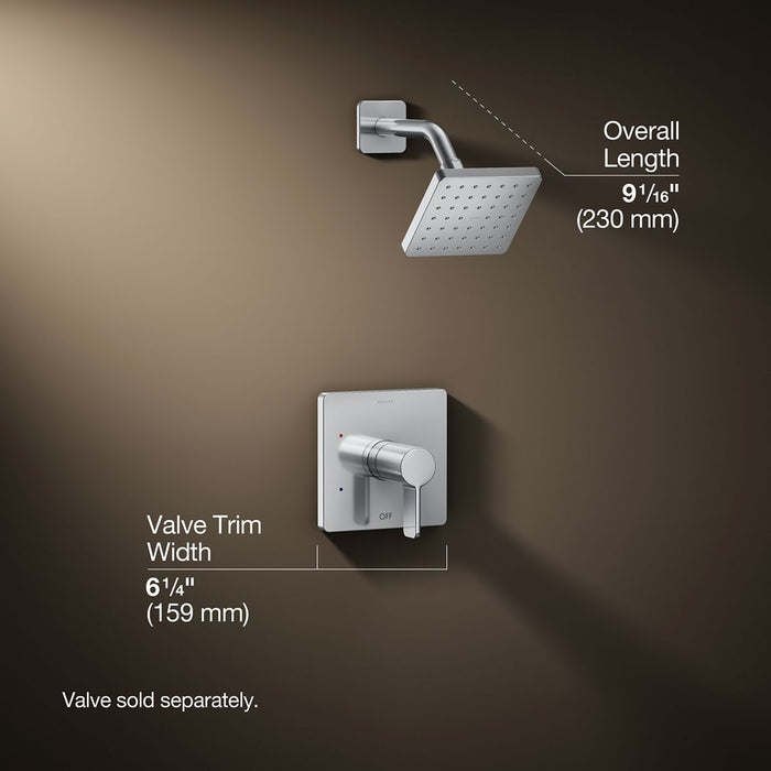 3/4 view of product with dimensions