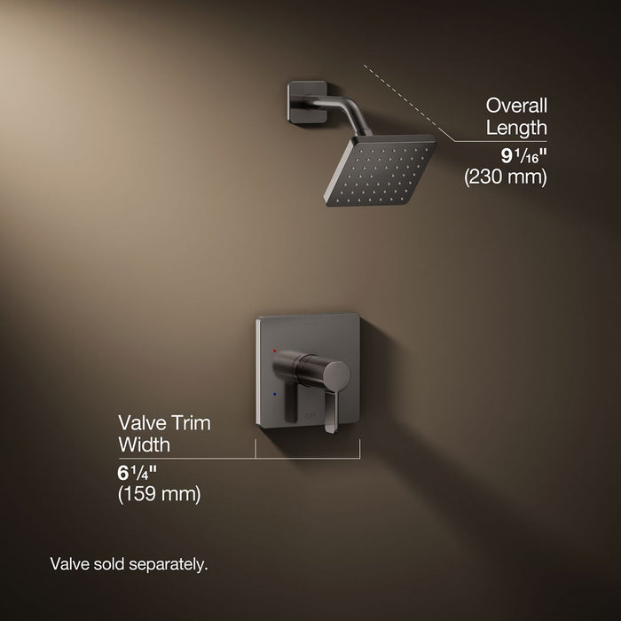 3/4 view of product with dimensions