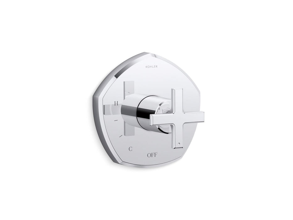Kohler K-TS27043-3 Occasion Rite-Temp valve trim with cross handle