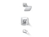Kohler K-TS27403-4 Riff Rite-Temp bath and shower trim kit, 2.5 gpm