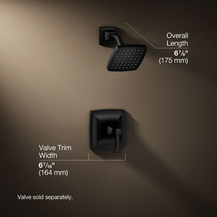 3/4 view of product with dimensions