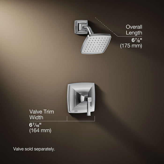 3/4 view of product with dimensions