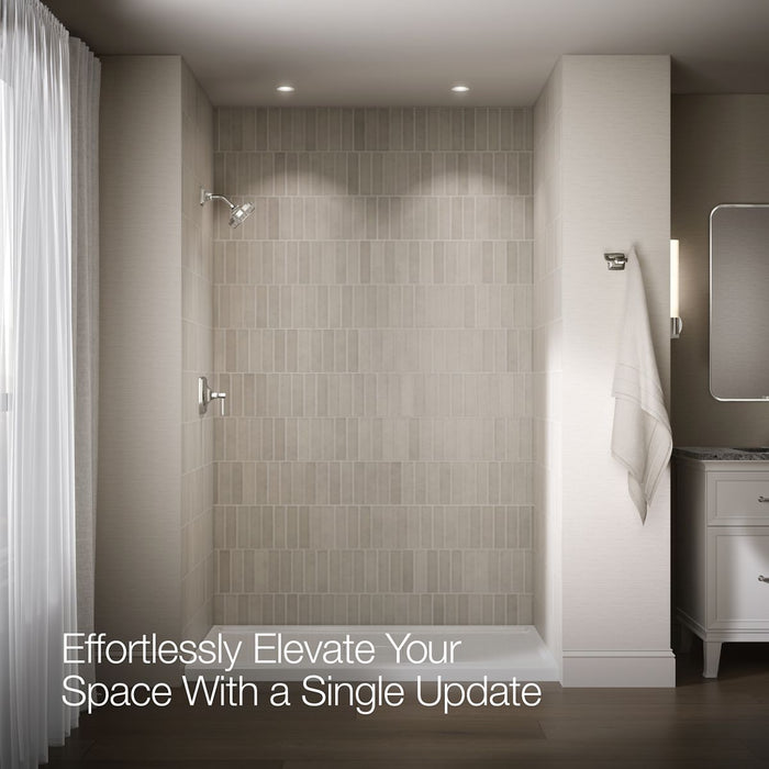 Up to 2 walls & multiple product categories visible, 1-point perspective