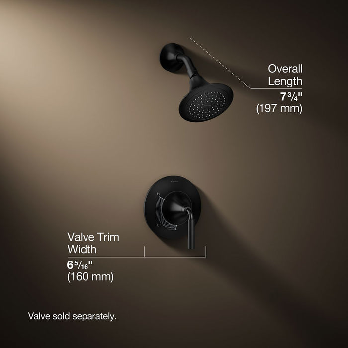 3/4 view of product with dimensions