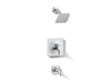 Kohler K-TS28127-4G Venza Rite-Temp bath and shower trim kit, 1.75 gpm