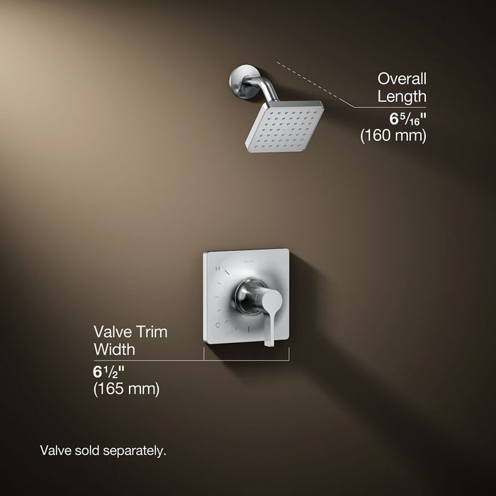 3/4 view of product with dimensions
