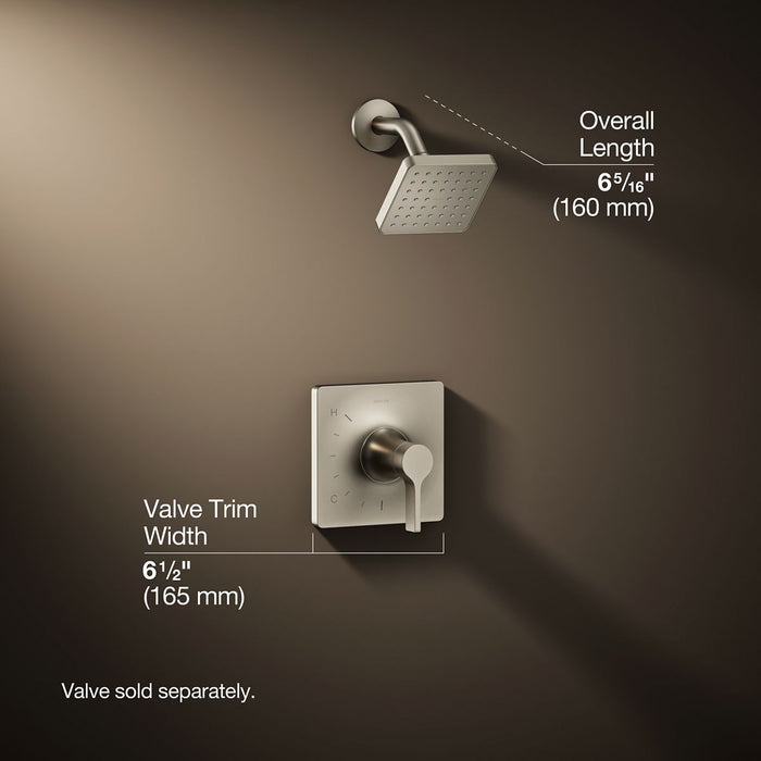3/4 view of product with dimensions