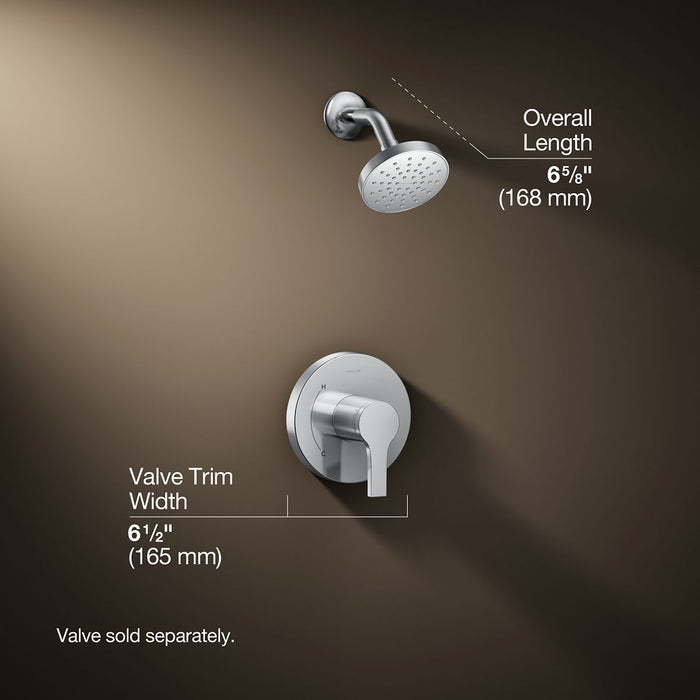 3/4 view of product with dimensions