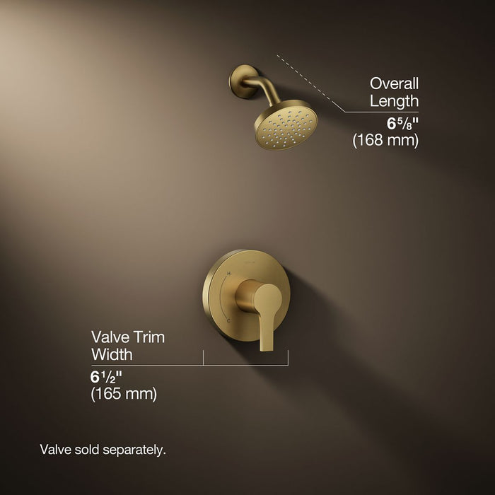 3/4 view of product with dimensions