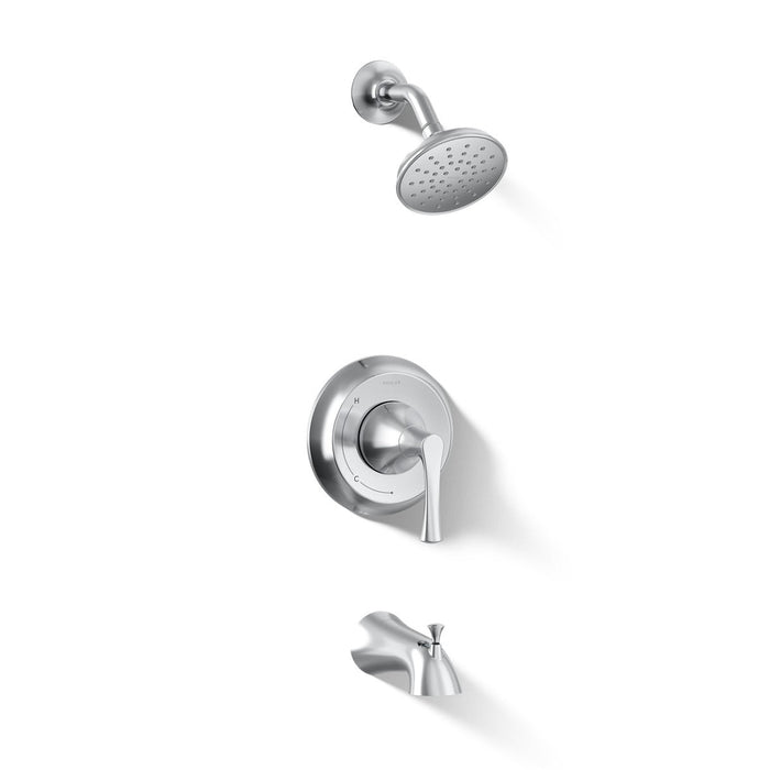 KOHLER K-TS35937-4H Buckley Rite-Temp bath and shower trim kit, 1.5 gpm