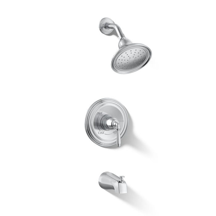Kohler K-TS395-4SG Devonshire Rite-Temp bath and shower trim kit, 1.75 gpm, slip-fit spout