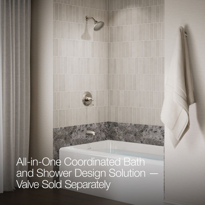 Kohler K-TS395-4SG Devonshire Rite-Temp bath and shower trim kit, 1.75 gpm, slip-fit spout
