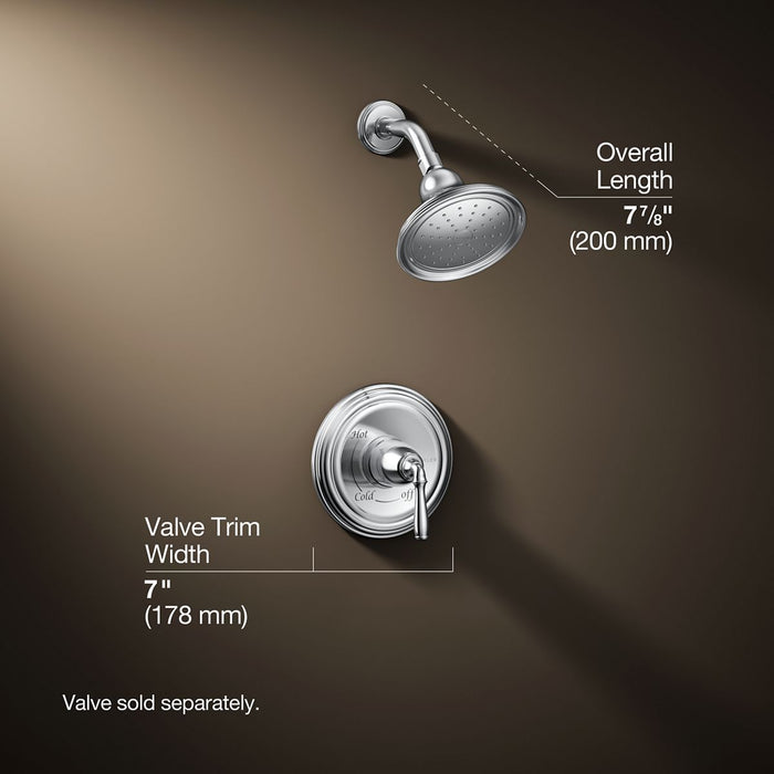 3/4 view of product with dimensions