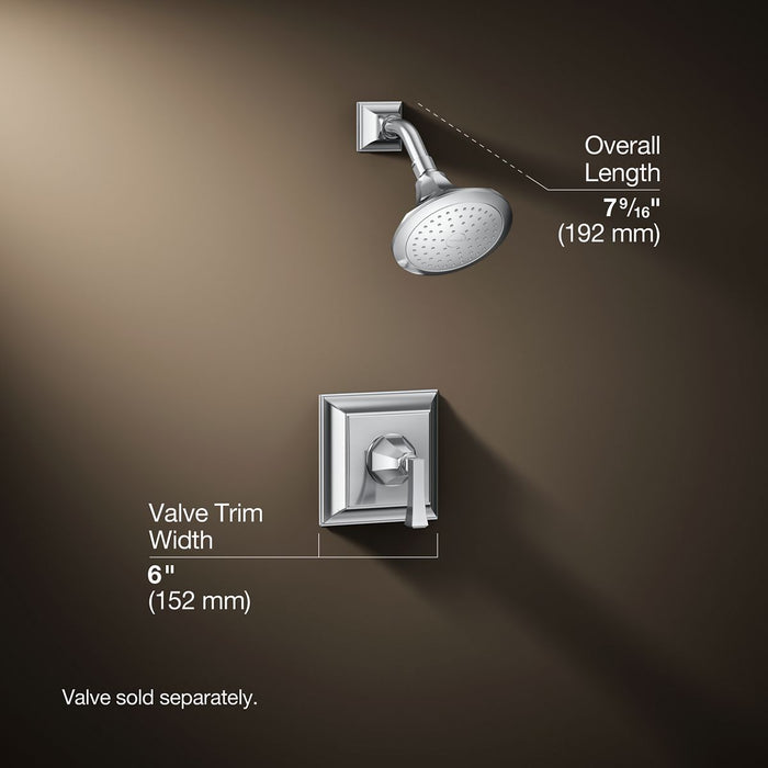 3/4 view of product with dimensions