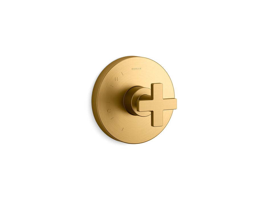 Kohler K-TS73115-3 Composed Rite-Temp valve trim with cross handle