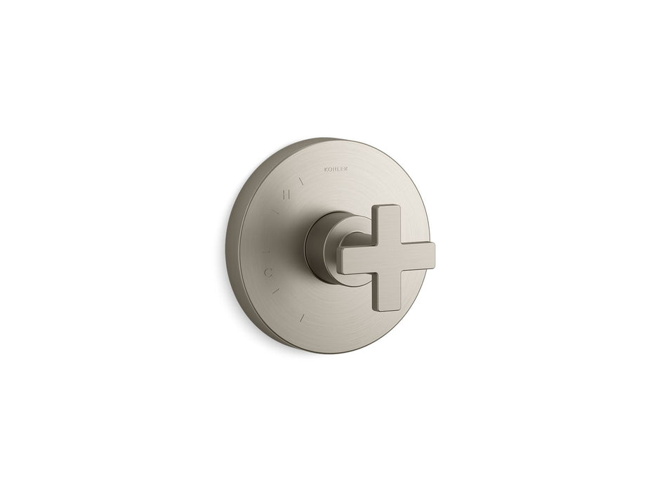 Kohler K-TS73115-3 Composed Rite-Temp valve trim with cross handle