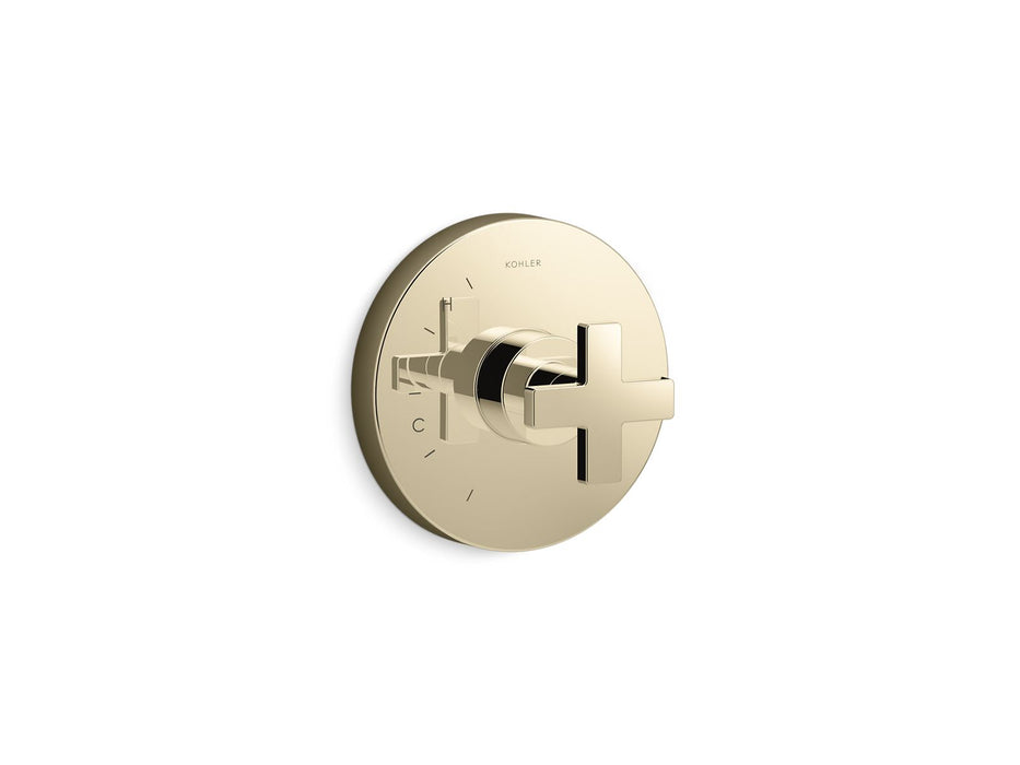 Kohler K-TS73115-3 Composed Rite-Temp valve trim with cross handle
