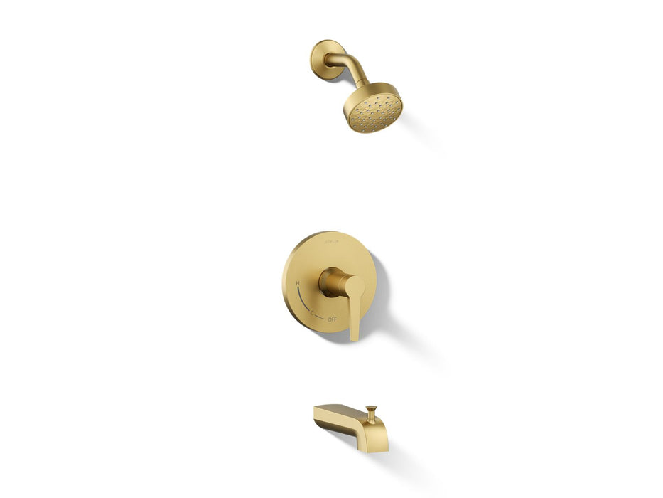 KOHLER K-TS97074-4Y Pitch Rite-Temp bath and shower trim kit, 2.5 gpm