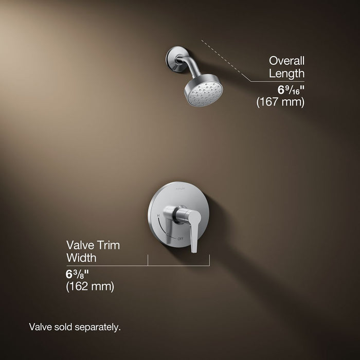 3/4 view of product with dimensions