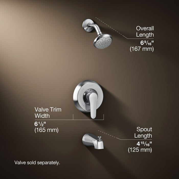 KOHLER K-TS98006-4G July Rite-Temp bath and shower trim kit, 1.75 gpm