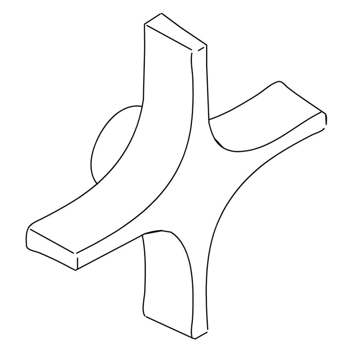 KOHLER K-87819-CP Handle, Large Cross, default title