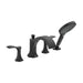 hansgrohe Locarno 4-Hole Roman Tub Set Trim with 1.75 GPM Handshower