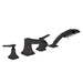 hansgrohe Metropol Classic 4-Hole Roman Tub Set Trim with Lever Handles and 1.8 GPM Handshower
