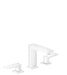 hansgrohe Metropol Widespread Faucet 110 with Lever Handles and Pop-Up Drain, 1.2 GPM