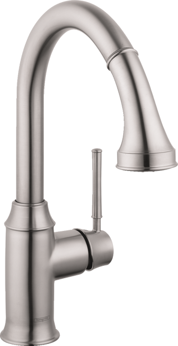 hansgrohe Talis C Prep Kitchen Faucet, 2-Spray Pull-Down, 1.75 GPM