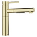BLANCO Alta II Low Arc Pull-Out Dual-Spray Kitchen Faucet - Satin Gold