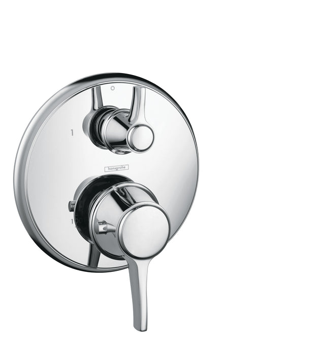 hansgrohe Ecostat Classic Thermostatic Trim with Volume Control and Diverter, Round